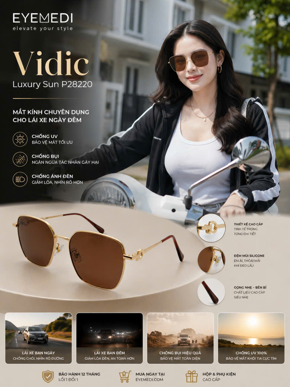Mắt kính thời trang hàng hiệu